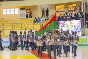 Défilé d’une délégation lors de l’ouverture des Jeux de l’AES 2026 à Ouagadougou
