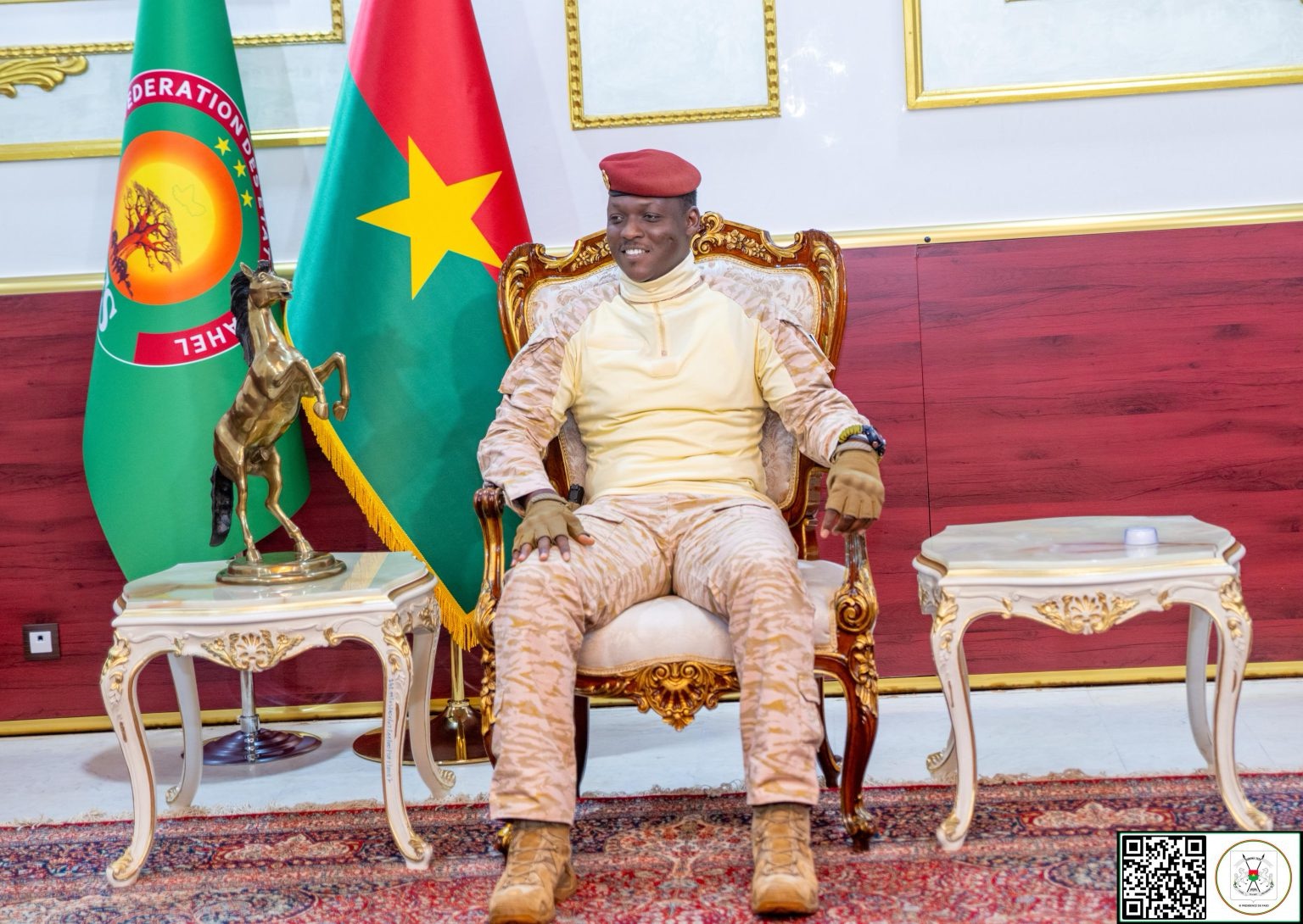Ibrahim Traoré reçoit une délégation de la Banque mondiale conduite par Ousmane Diagana à Ouagadougou le 2 octobre 2026
