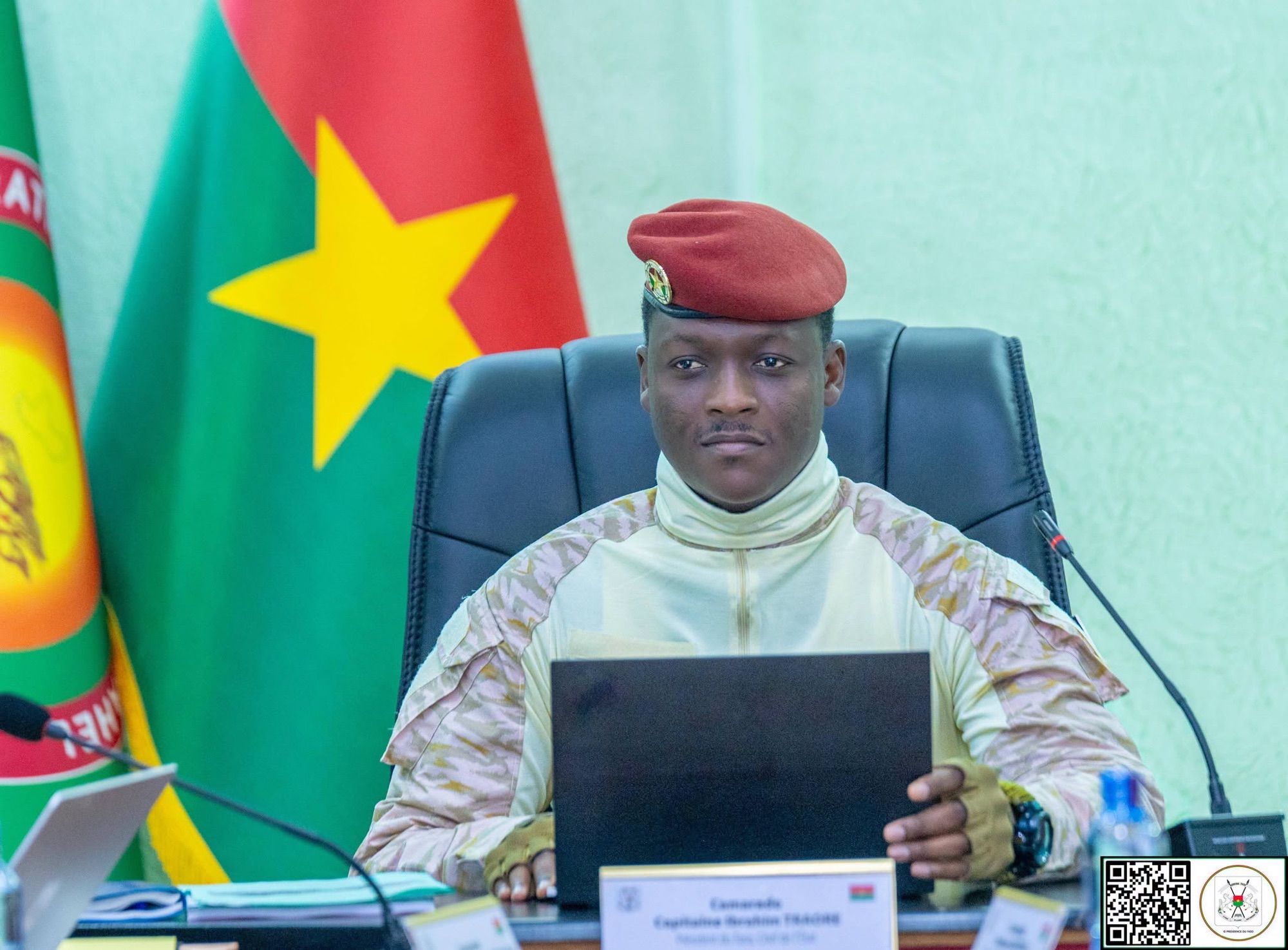 Le président du Faso Ibrahim Traoré préside le Conseil des ministres du 22 octobre 2026